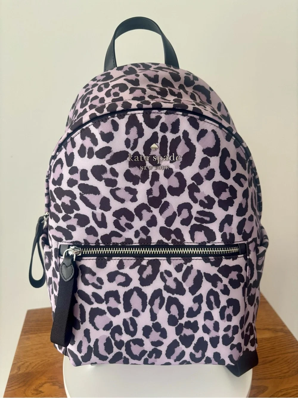 Kate Spade Chelsea Spotted Leopard Medium Backpack Violet Mist NWT